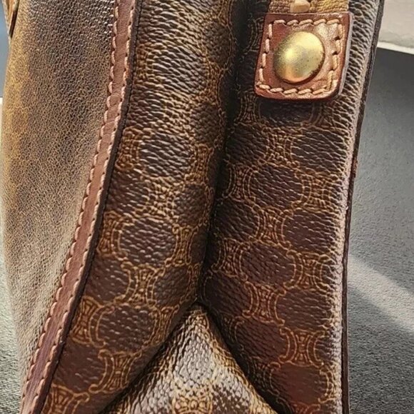 Celine Macadam Vintage Clutch/Zip Pouch EUC w/COA - Picture 5 of 7